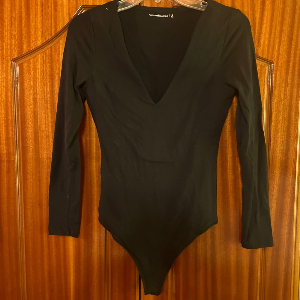 Abercrombie and Fitch Medium Black Long Sleeve Body Suit